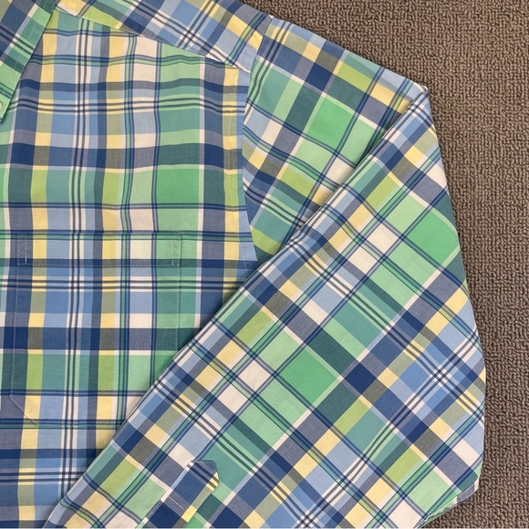 Southern Tide Shirt Large Button Up Plaid Long Sleeve Tailored Fit Preppy Men - Picture 4 of 15